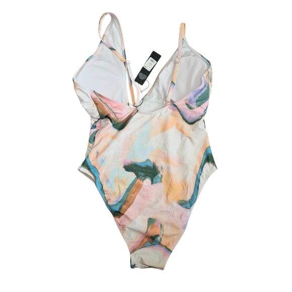 Fashion Nova Paradise Is Calling Cutout One-Piece Swimsuit Sz IX NWT - Picture 3 of 12